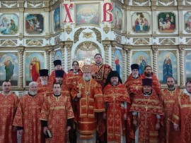 В день памяти великомученицы Варвары епископ Игнатий возглавил Литургию в Никольском соборе Актобе