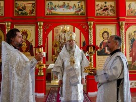 Вознесение Господне. Божественная литургия в главном храме Епархии