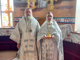 В Неделю 7-ю по Пасхе епископ Игнатий возглавил Литургию в Никольском соборе Актобе