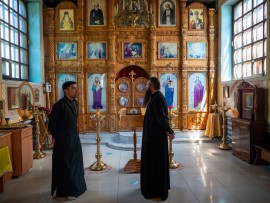 Секретарь Епархии ознакомился с ремонтными работами в храме Архангела Михаила города Костаная