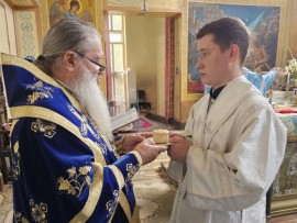 Престольный праздник в Успенском соборе г. Тараза. Архиерейское служение. Диаконская хиротония