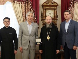 Руководитель Россотрудничества в Республике Казахстан посетил епархиальное управление Усть-Каменогорской и Семипалатинской епархи