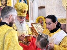 В Неделю 21-ю по Пятидесятнице Его Высокопреосвященство, Высокопреосвященнейший архиепископ Варсонофий совершил Божественную Литургию в кафедральном соборе Воскресения Христова города Кокшетау